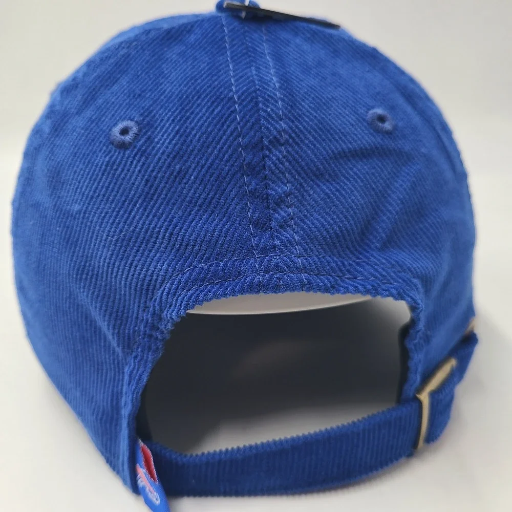 Women Buffalo Bills Hat Strapback New Era Blue White NFL Corduroy Casual Classic